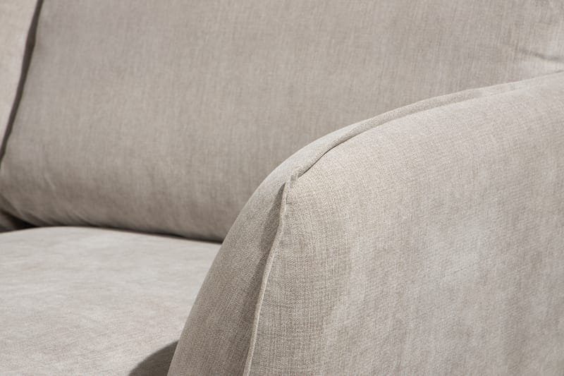OSCAR LYX U-soffa med Divan Vänster Beige/Ek -   - U-soffor