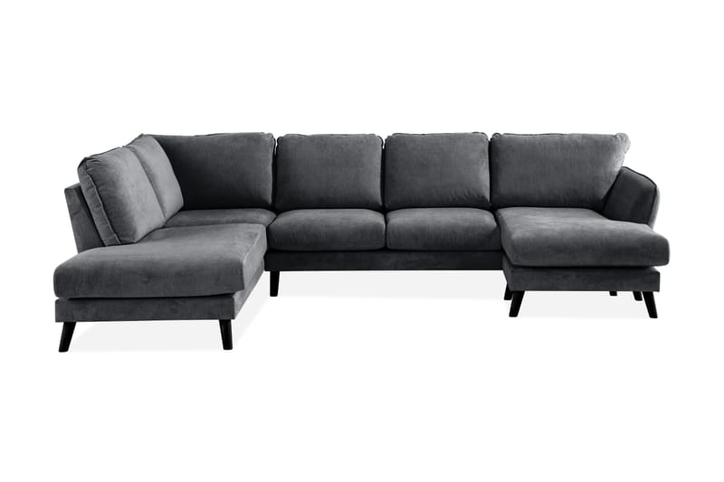 OSCAR LYX U-soffa med Divan Höger Mörkgrå - U-soffor