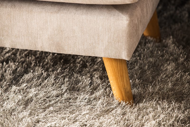 OSCAR LYX U-soffa med Divan Vänster Beige/Ek -   - U-soffor
