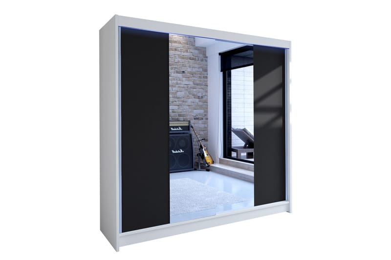 Talin Garderob 180x58x215 cm - Vit - Garderober & garderobssystem