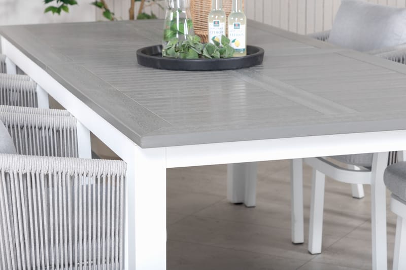 ALBANY Förlängningsbar Matgrupp 224cm + 6 Virya Stolar Brun/ - Venture Home - Matgrupper utomhus