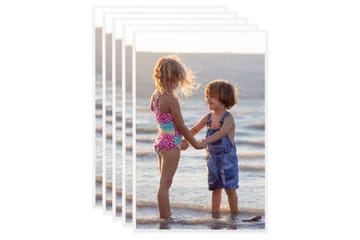 Fotoramar 5 st för vägg eller bord vit 59,4x84 cm MDF