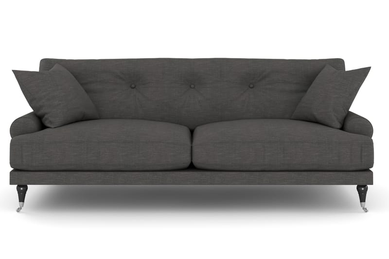 ANTHONY 2-sits Soffa Mörkgrå/Krom - Howardsoffor - 2-sits soffor