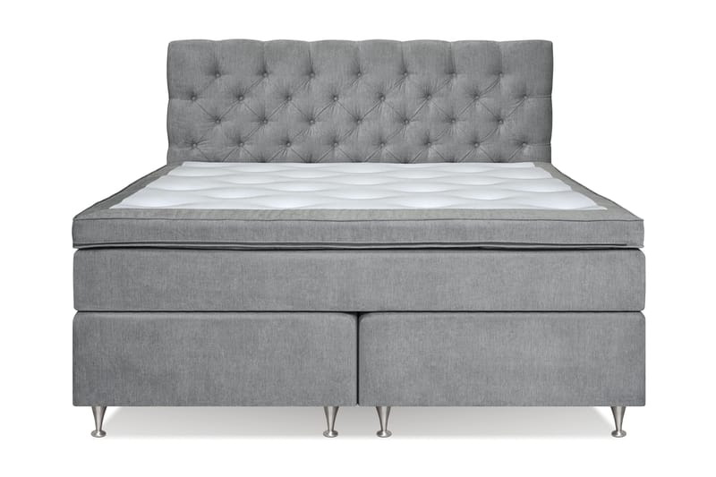 FLORENS Sängpaket 160x200 Fast Grå (+Fler val) - Kontinentalsängar - Dubbelsängar