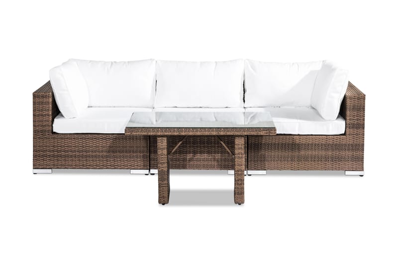 BAHAMAS Loungegrupp 3-sits Bord Sand - Loungemöbler - Loungegrupp