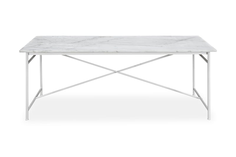 PRISKA Matbord 200 cm Marmor Vit - Bord - Matbord & köksbord