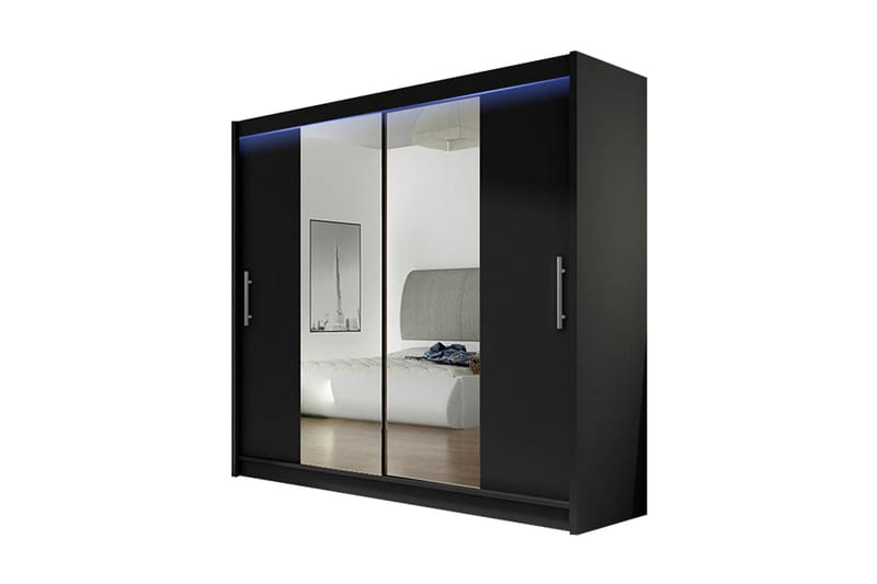 EMILIO Garderob 180x57x215 cm - Vit - Garderober & garderobssystem