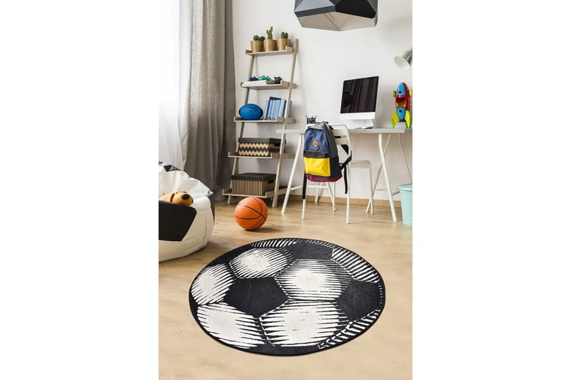 BALOIA Barnmatta Rund 200x200 cm Flerfärgad/Sammet - Flerfärgad - Barnrumsinredning & leksaker - Barnmattor