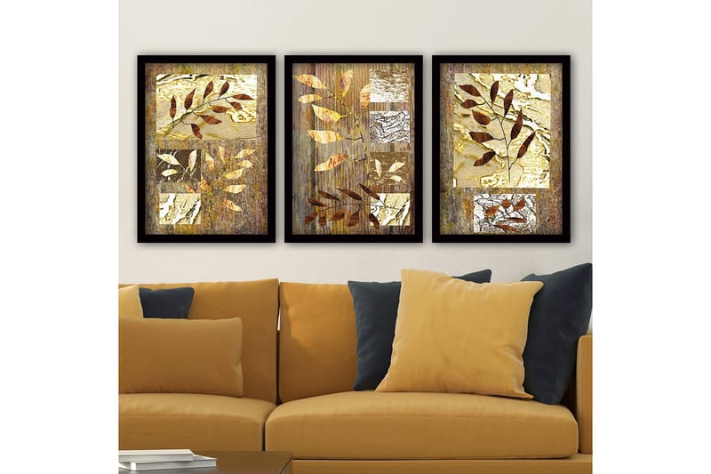 Decorative Framed Painting (3 Pieces) 35x45
