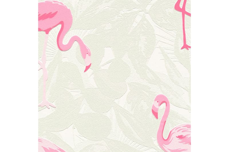 Flamingo Tapet Boys & Girls Ovävd Rosa - AS Creation - Tapet barnrum - Barntapet