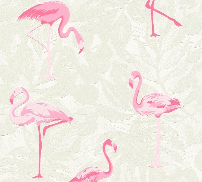 Flamingo Tapet Boys & Girls Ovävd Rosa - AS Creation - Barn & bebis - Barnrumsinredning & leksaker - Dekoration barnrum & inredning barn - Tapet barnrum