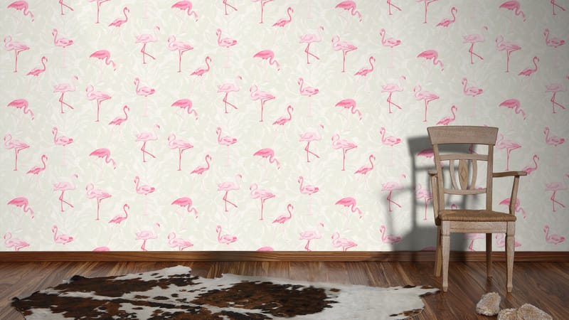 Flamingo Tapet Boys & Girls Ovävd Rosa - AS Creation - Barn & bebis - Barnrumsinredning & leksaker - Dekoration barnrum & inredning barn - Tapet barnrum