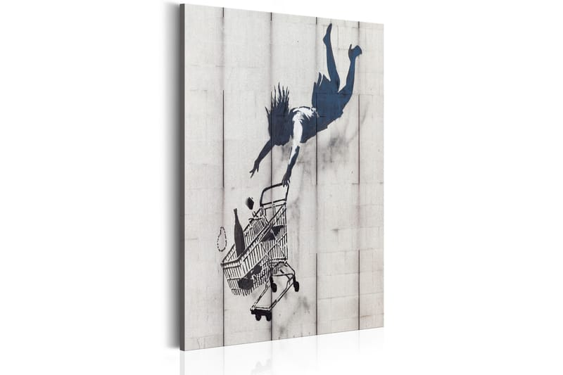 TAVLA Shop Til You Drop by Banksy 80x120 - Artgeist sp. z o. o. - Canvastavla