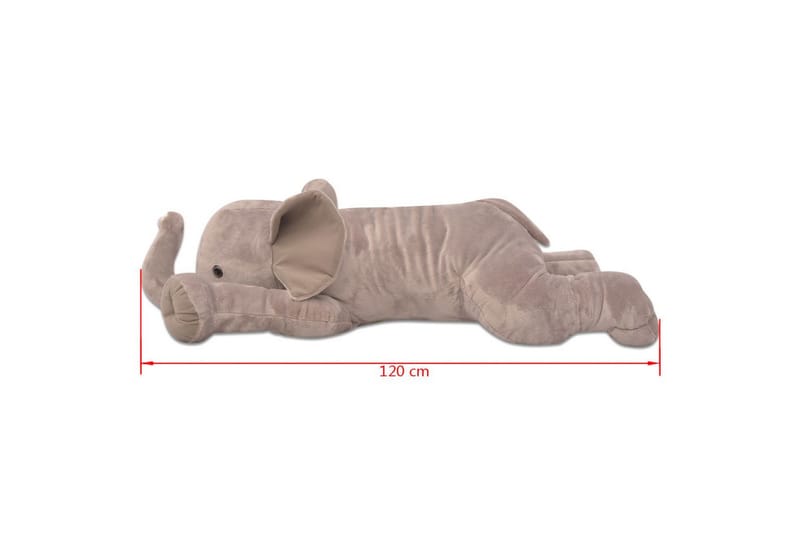 Gosedjurselefant plysch XXL 120 cm - Brun - Barn & bebis - Barnrumsinredning & leksaker