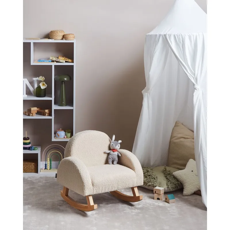 Gungfåtölj Hug - Beige, ljust trä - Barn & bebis - Barnrumsinredning & leksaker - Leksaker - Gunghästar