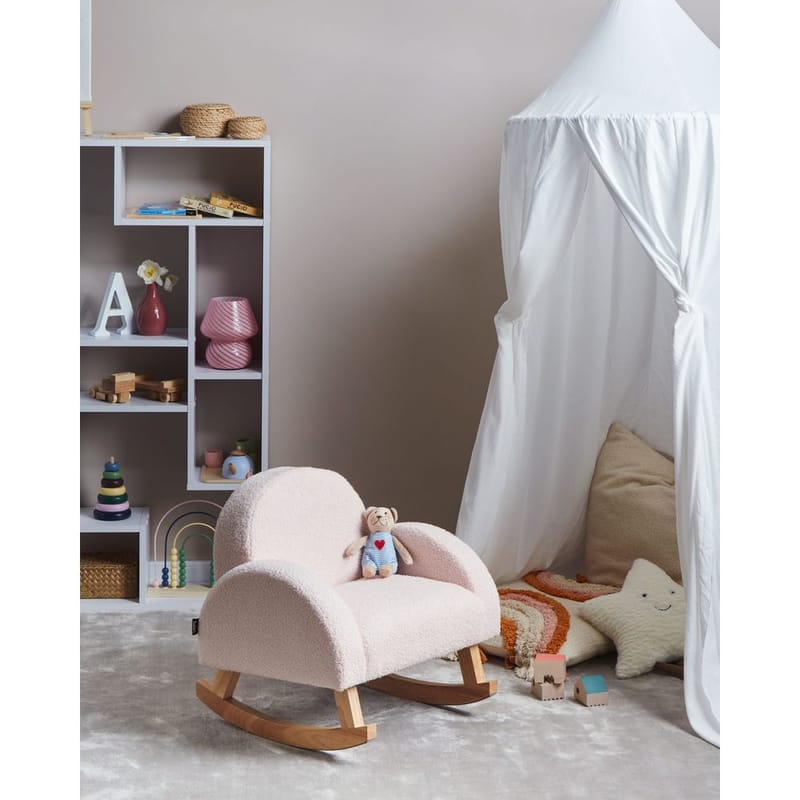 Gungfåtölj Hug - Rosa, ljust trä - Barn & bebis - Barnrumsinredning & leksaker - Leksaker - Gunghästar