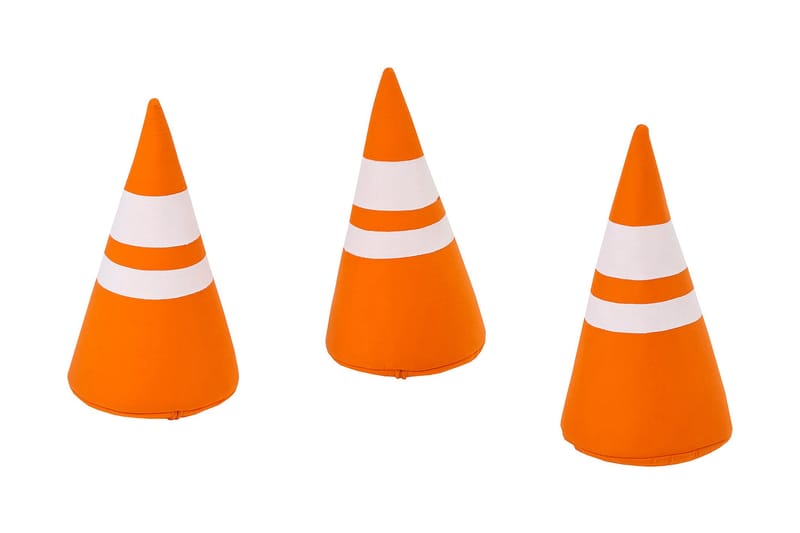 VARNINGSKONER 3-pack Mjuka Orange - Orange - Leksaksverktyg