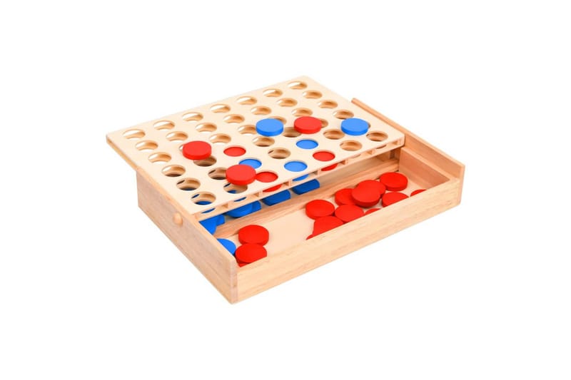 Spel 4-i-rad 24x15x4 cm massiv trä - Barn & bebis - Barnrumsinredning & leksaker - Leksaker - Övriga leksaker