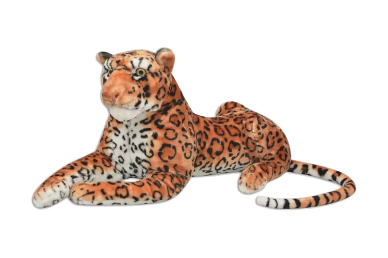 Leopardleksak plysch brun XXL - Brun - Barnrumsinredning & leksaker - Mjukleksaker & gosedjur