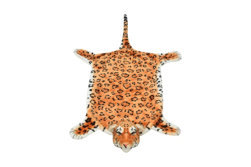Leopardmatta plysch 139 cm brun - Brun - Barnrumsinredning & leksaker - Barnmattor