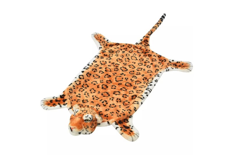 Leopardmatta plysch 139 cm brun - Brun - Barn & bebis - Barnrumsinredning & leksaker