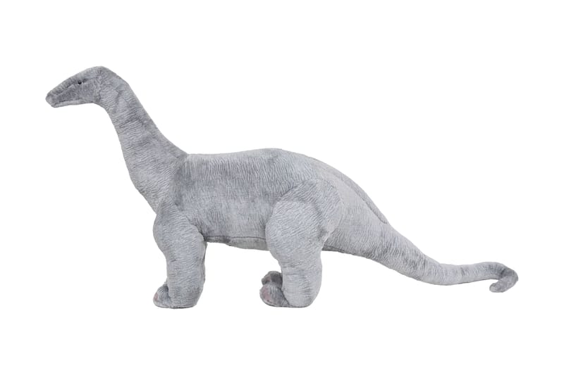 Stående plyschleksak brachiosaurus grå XXL - Grå - Barnrumsinredning & leksaker - Mjukleksaker & gosedjur