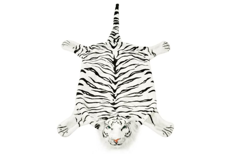 Tigermatta plysch 144 cm vit - Vit - Barnrumsinredning & leksaker - Barnmattor