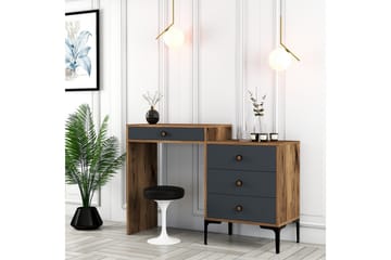 Ameias Sminkbord 124x84,7 cm Brun/Svart - Hanah Home - Möbler - Bord - Sminkbord