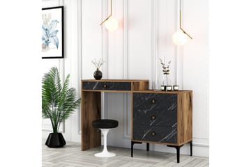 Ameias Sminkbord 124x84,7 cm Brun/Svart - Hanah Home - Möbler - Bord - Sminkbord