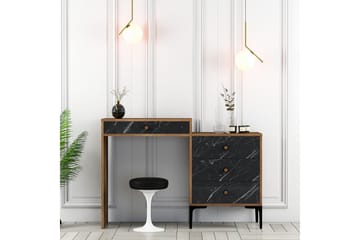 Ameias Sminkbord 124x84,7 cm Brun/Svart - Hanah Home - Möbler - Bord - Sminkbord