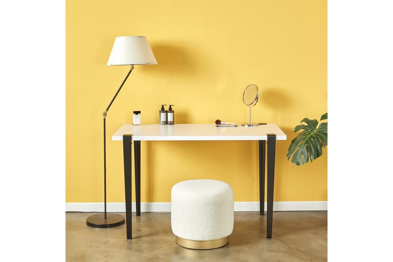 ELAEA Sminkbord 45x75 cm Vit/Svart - Möbler - Bord - Sminkbord