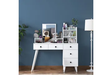 Junji Sminkbord 118,2x93,8 cm Vit - Hanah Home - Möbler - Bord - Sminkbord