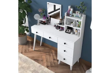 Junji Sminkbord 118,2x93,8 cm Vit - Hanah Home - Möbler - Bord - Sminkbord