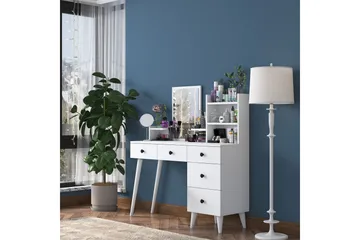 Junji Sminkbord 118,2x93,8 cm Vit - Hanah Home - Möbler - Bord - Sminkbord