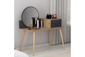 Straat Sminkbord 120x96 cm Svart/Brun - Hanah Home - Möbler - Bord - Sminkbord