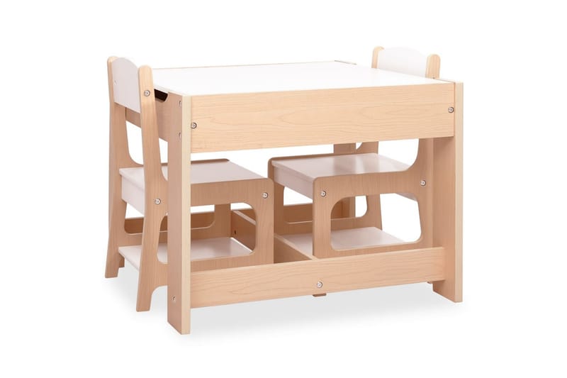 Barnbord med 2 stolar MDF - Brun - Barnrum - Barnbord