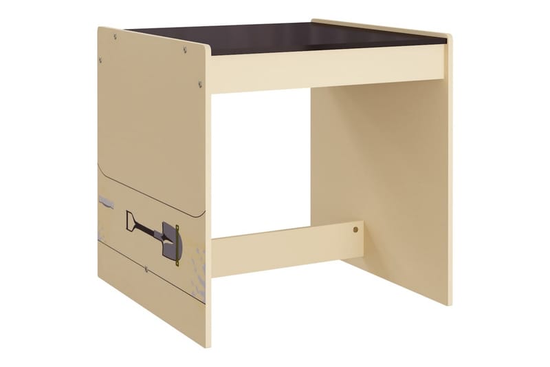 Barnbord och stolar 3 delar terrängbil MDF - Beige - Barnrum - Barnbord