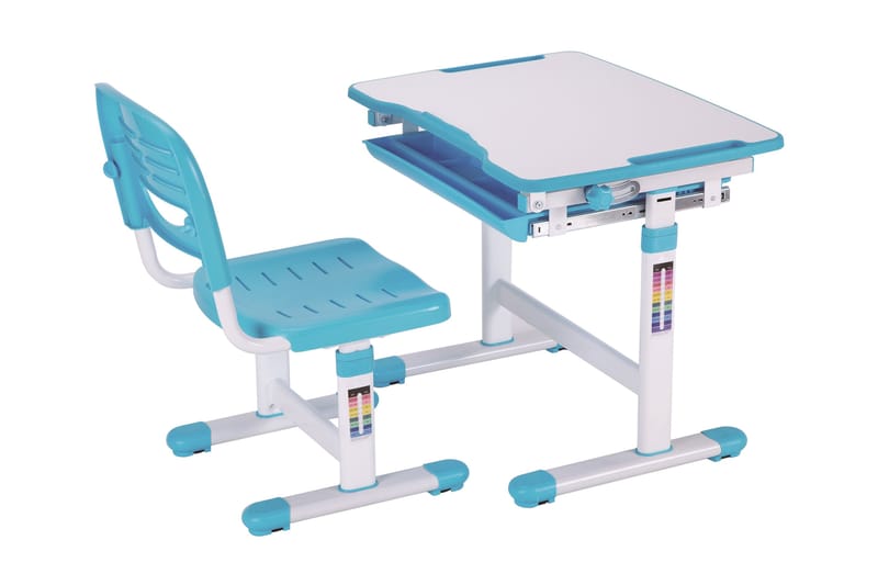DUNCANNE Ritbord Blå/Vit - Ljusblå - Barnrum - Barnbord - Skrivbord barn