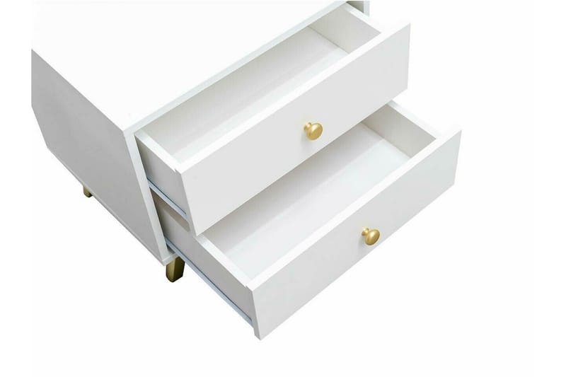 Emyvale Barnsängbord 48 cm Vit - Barn & bebis - Barnmöbler - Barnbord - Sängbord barn & nattduksbord barn