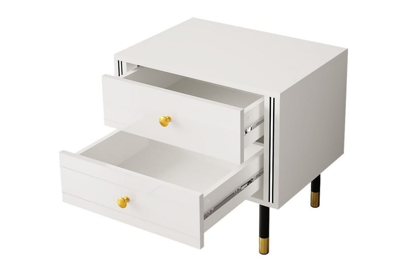 Glenndale Barnsängbord 53 cm Vit - Barn & bebis - Barnmöbler - Barnbord - Sängbord barn & nattduksbord barn