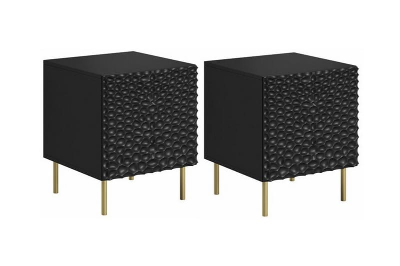 Juniskär Barnsängbord 54 cm Svart - Barn & bebis - Barnmöbler - Barnbord - Sängbord barn & nattduksbord barn