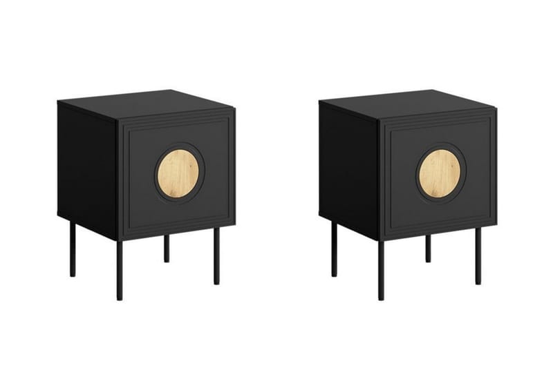 Juniskär Barnsängbord 59 cm Svart - Barn & bebis - Barnmöbler - Barnbord - Sängbord barn & nattduksbord barn