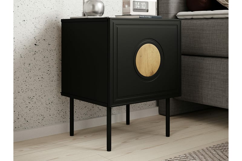 Juniskär Barnsängbord 59 cm Svart - Barn & bebis - Barnmöbler - Barnbord - Sängbord barn & nattduksbord barn