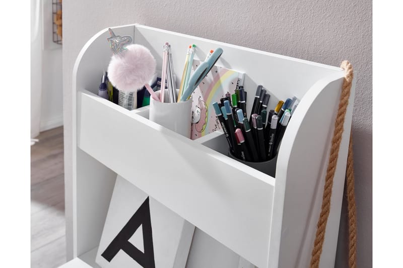KACHOUR Barnskrivbord 90 cm Rektangulär Vit - Barn & bebis - Barnmöbler - Barnbord