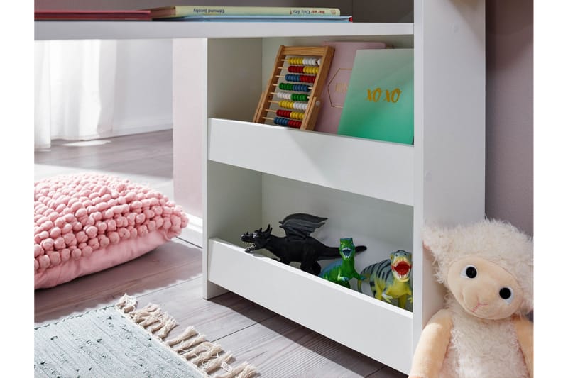 KACHOUR Barnskrivbord 90 cm Rektangulär Vit - Barn & bebis - Barnmöbler - Barnbord