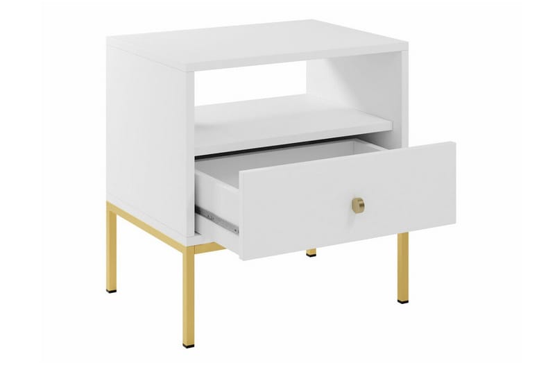 Klinkerville Barnsängbord 56 cm Vit - Barn & bebis - Barnmöbler - Barnbord - Sängbord barn & nattduksbord barn