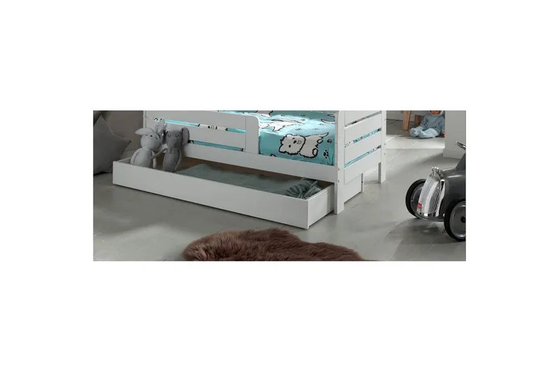 Låda Peuterbed Vit - Vit - Barn & bebis - Barnmöbler - Barnbord - Sängbord barn & nattduksbord barn