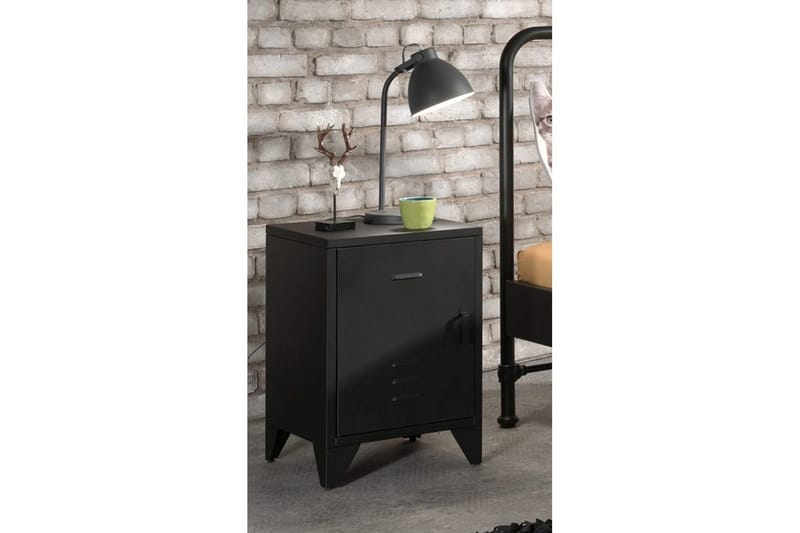 Nattduksbord Bronxx Svart - Svart - Barn & bebis - Barnmöbler - Barnbord - Sängbord barn & nattduksbord barn