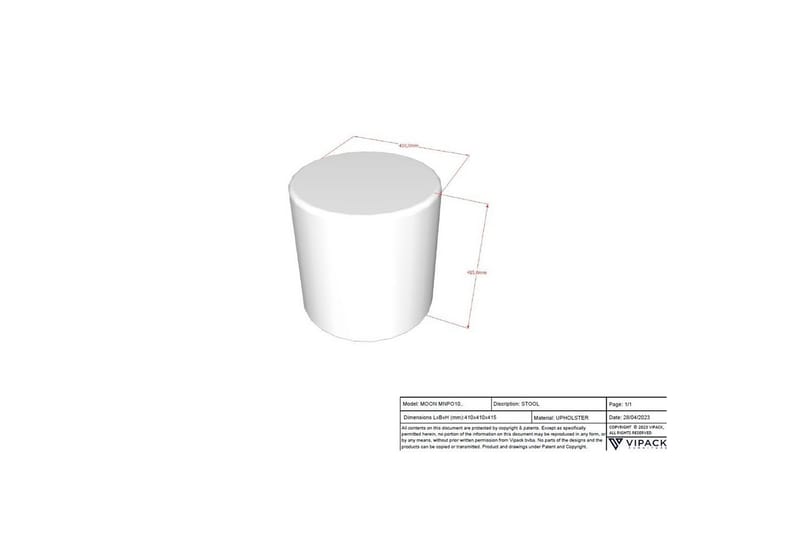 Nattduksbord Moon Rosa - Rosa - Barn & bebis - Barnmöbler - Barnbord - Sängbord barn & nattduksbord barn