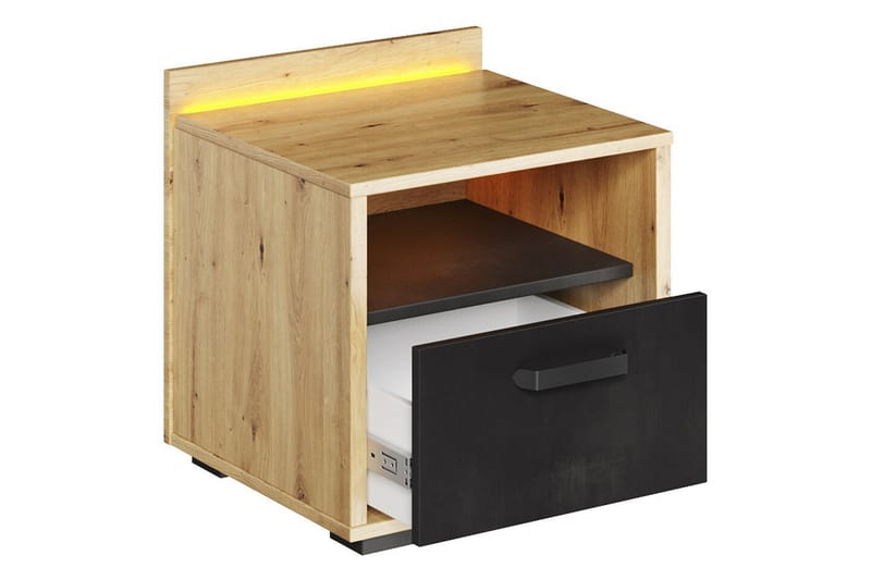 Rathmore Barnsängbord 47 cm Svart - Barn & bebis - Barnmöbler - Barnbord - Sängbord barn & nattduksbord barn